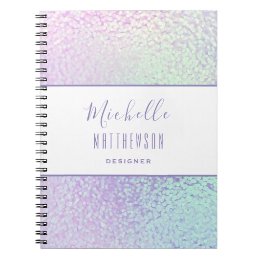 Carnet Holographique professionnel tendance Chic Business (Devant)
