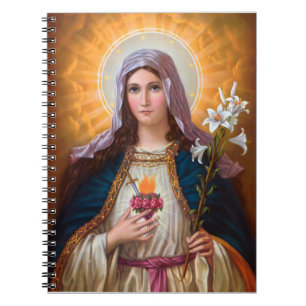 Carnet Holy mother Mary Immaculate Heart,Catholic faith