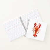 Carnet Homard polygonal rouge (Intérieur)