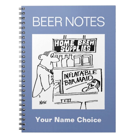 Carnet Home Brew Shop a une barmaid gonflable (Devant)