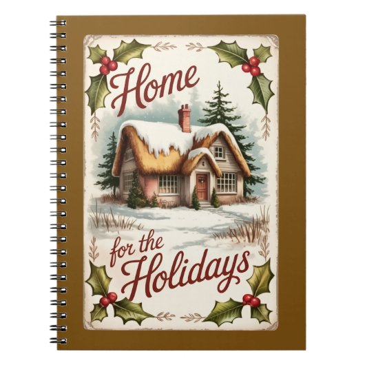 Carnet Home For The Holidays Winter Notebook (Devant)