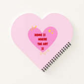 Carnet Home Is Where The Art Is – Cute Heart Inspirationa (Dos)