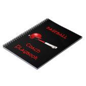 Carnet Home Run Game Team Coach Sports Ball Fun Baseball (Côté gauche)