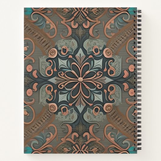 Carnet Homely cottage pattern (Dos)