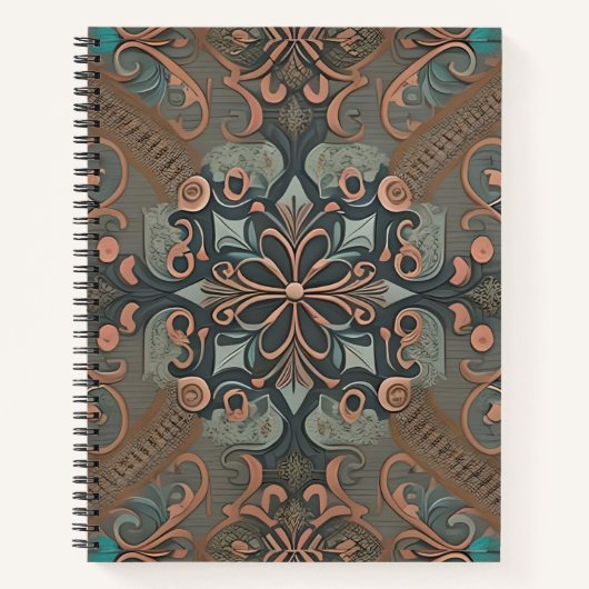 Carnet Homely cottage pattern (Devant)