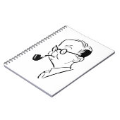 Carnet Homme avec pipe (Côté gauche)