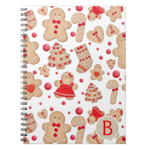 Carnet Homme en pain d'épices Biscuits cuits Rustique Fan