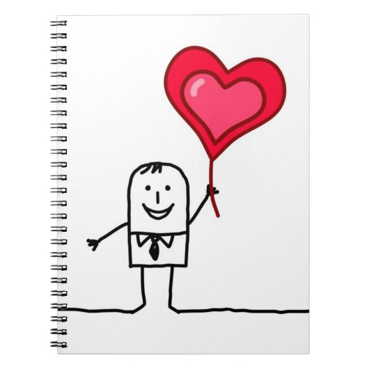 Carnet Homme et coeur (Devant)