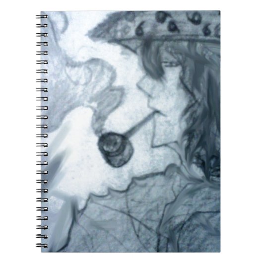 Carnet homme fumer pipe manga anime (Devant)