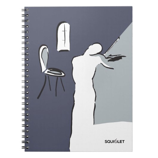 Carnet Homme jouant au violon (Devant)