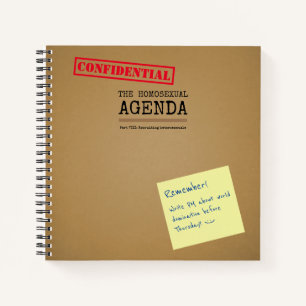 Carnet Homosexuel Agenda LGBT Plaisanterie