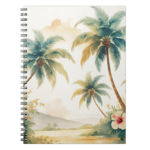 Carnet Honolulu Voyage Hawaïen de style vintage
