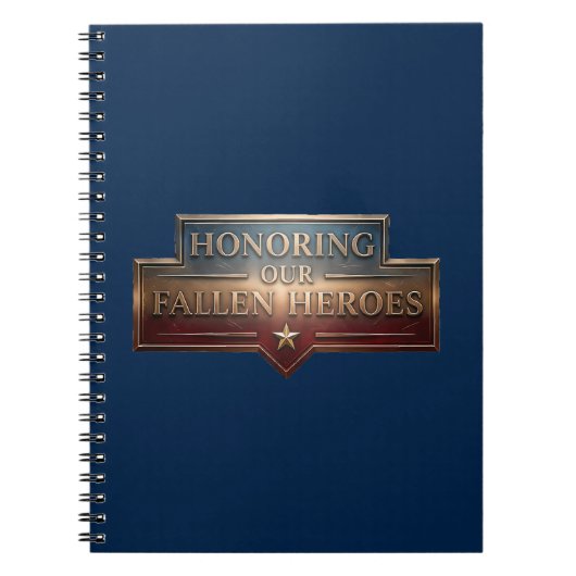 Carnet Honoring Our Fallen Heroes / Cuaderno (Devant)