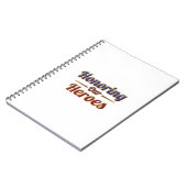 Carnet  Honoring Our Heroes / Cuaderno (Côté gauche)