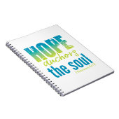 Carnet Hope Ancres Soul - Hébreux 6:19 (Côté Droit)