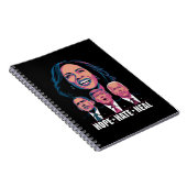 Carnet Hope Hate Heal Rise Kamala 2024 (Côté Droit)