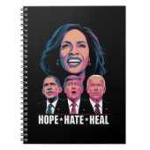 Carnet Hope Hate Heal Rise Kamala 2024 (Devant)