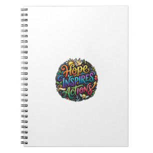 Carnet Hope Inspire l'Action – Graphique de Citation Insp