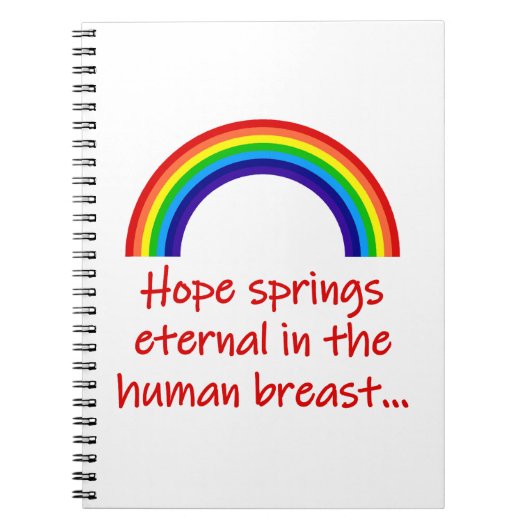 Carnet Hope Springs Eternal (Devant)
