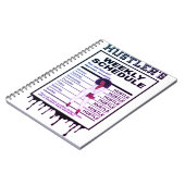 Carnet Horaire hebdomadaire de Hustler (Côté gauche)