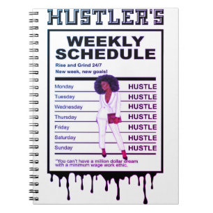 Carnet Horaire hebdomadaire de Hustler