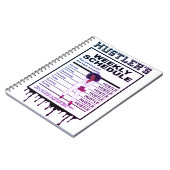 Carnet Horaire hebdomadaire de Hustler (Côté gauche)