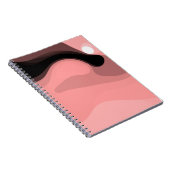 Carnet Horizon coucher de soleil : rose, noir et blanc Ab (Côté Droit)