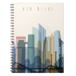Carnet Horizon de ville d'Abu Dhabi, Emirats Arabes Unis