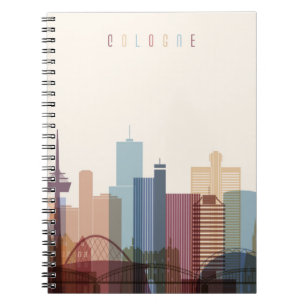 Carnet Horizon de ville de Cologne, Allemagne