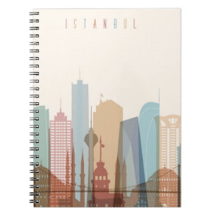 Carnet Horizon de ville d'Istanbul, Turquie