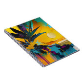 Carnet Horizon Doré – Coucher de Soleil Tropical Abstrait (Côté Droit)