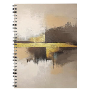 Carnet Horizon Doré – Paysage Abstrait Minimaliste