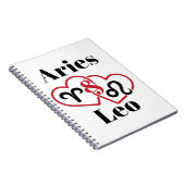 Carnet Horoscope zodiaque de Aries et Leo Couples (Côté Droit)