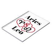 Carnet Horoscope zodiaque de Aries et Leo Couples (Côté gauche)