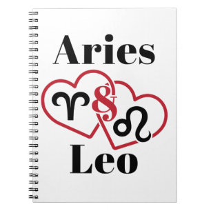 Carnet Horoscope zodiaque de Aries et Leo Couples