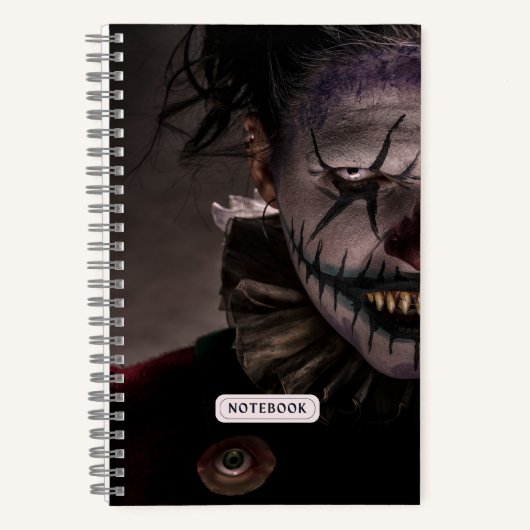 Carnet Horreur du mal clown effrayant (Recto)