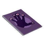 Carnet Horreur Goth Purple Main Déplaisante Mains bizarre (Côté Droit)