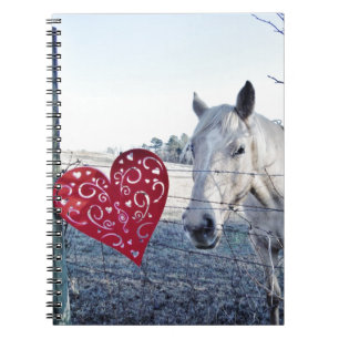 Carnet HORSE cœur de la Saint-Valentin