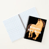 Carnet Horse Image personnalisée Willpower Continuer l'im (Intérieur)