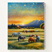 Carnet Horse on Farm Wildflower Meadow (Dos)