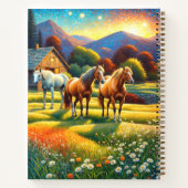 Carnet Horse on Farm Wildflower Meadow (Dos)