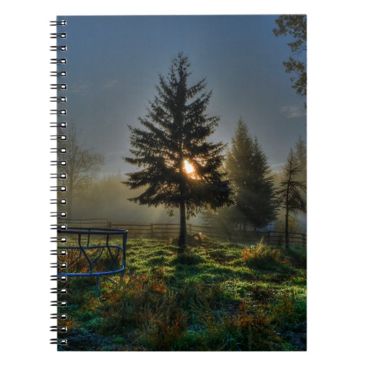 Carnet Horse Ranch Sunrise Nature Photo (Devant)
