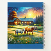 Carnet Horses on Farm Wildflower Meadow (Dos)