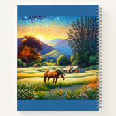 Carnet Horses on Farm Wildflower Meadow (Dos)