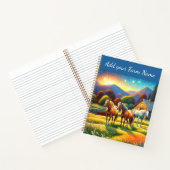 Carnet Horses on Farm Wildflower Meadow (Intérieur)