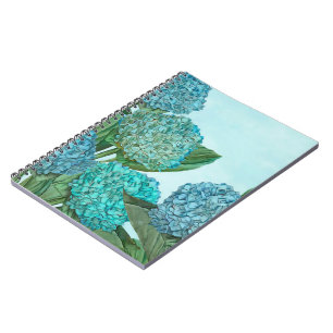 Carnet Hortensia Bleu