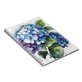 Carnet Hortensia - Fleurs aquarelle (Côté Droit)