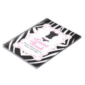 Carnet Hot Pink Lingerie Party  (Côté gauche)