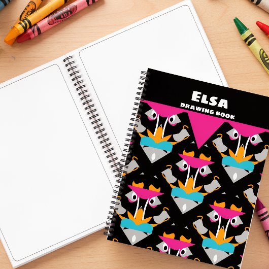 Carnet Hot Pink Monkey Sketch Book