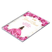 Carnet Hot Pink Princess Quinceañera Guest Book (Côté gauche)